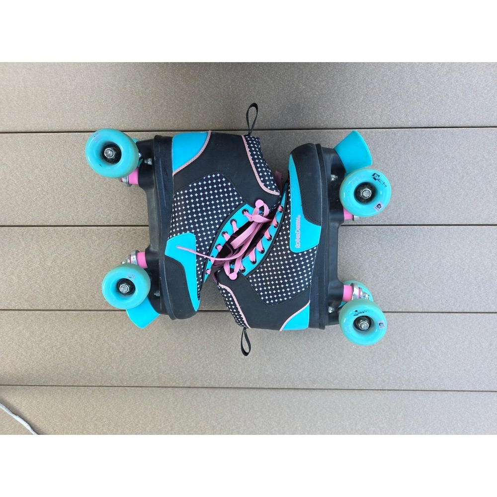 Roller Derby Roller Star 750 Roller Skates Blue Black Pink Womens Size 8 - Picture 5 of 10